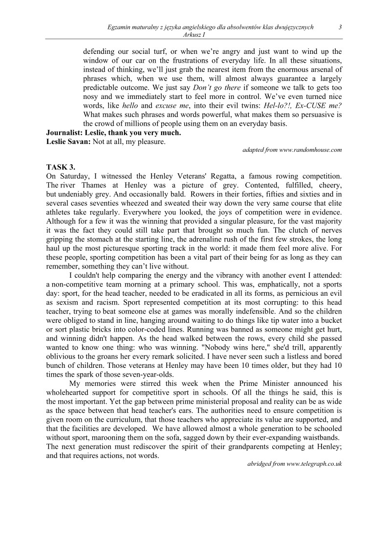 Transkrypcja - jezyk angielski, w klasach dwujezycznych, matura 2011-strona-03