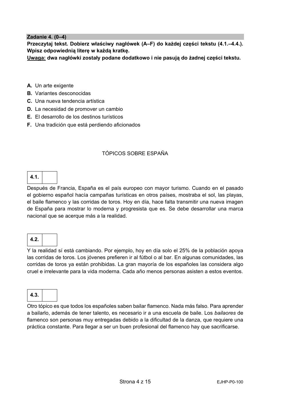 arkusz - język hiszpański podstawowy - matura 2022 - maj-04
