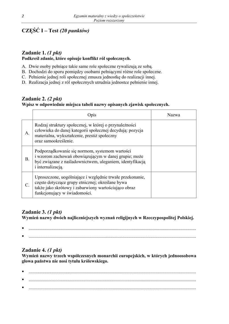 Pytania - wiedza o spoleczenstwie, p. rozszerzony, matura 2011-strona-02