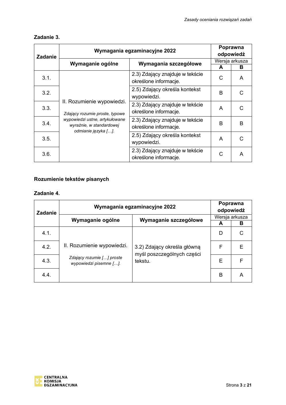 odpowiedzi - język niemiecki podstawowy - matura 2022 - maj-03