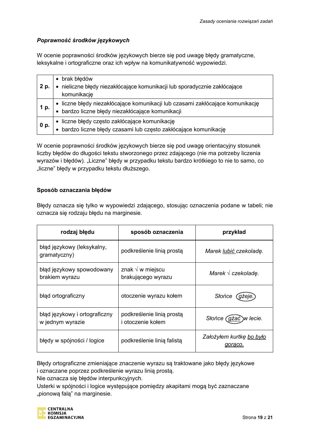 odpowiedzi - język niemiecki podstawowy - matura 2022 - maj-19