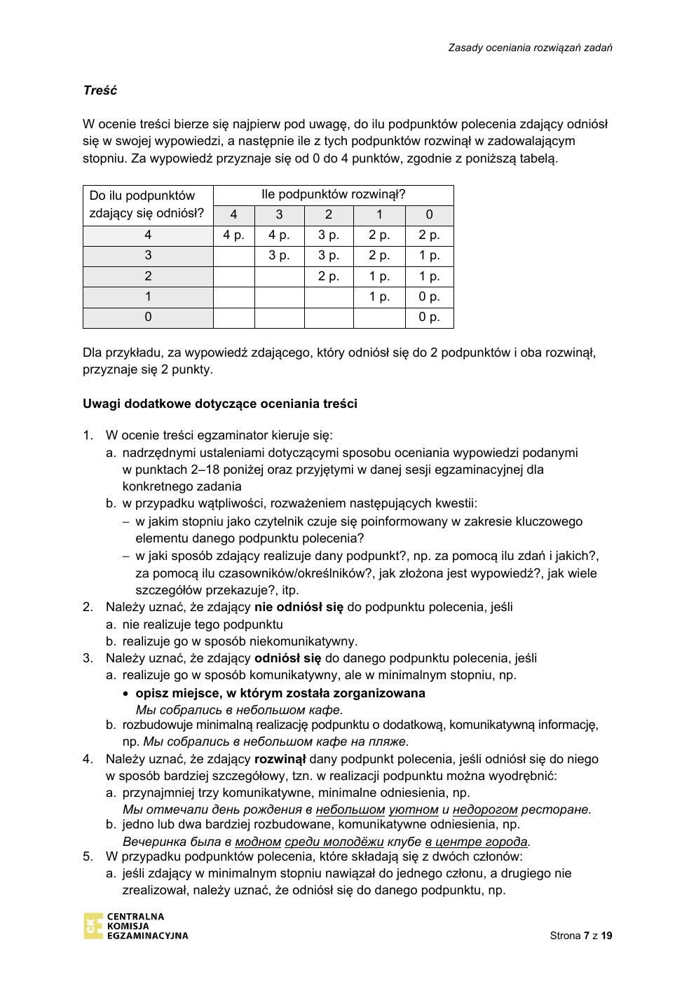 odpowiedzi - język rosyjski podstawowy - matura 2022 - maj-07