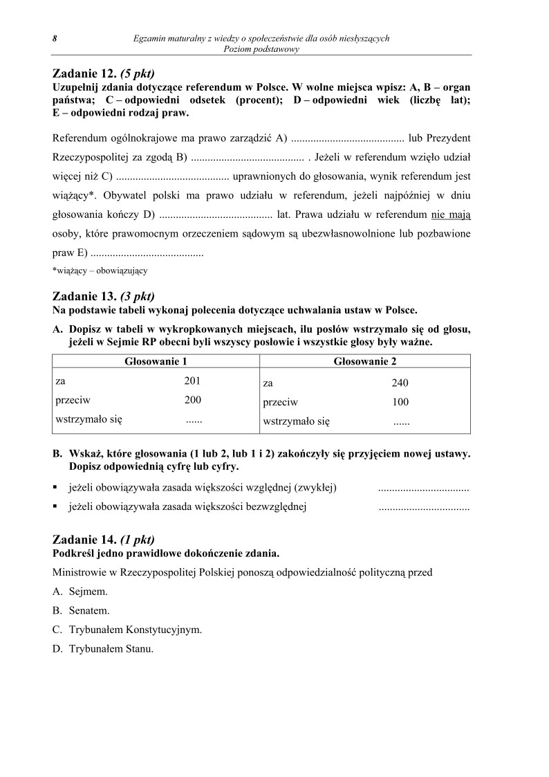 Pytania - wiedza o spoleczenstwie, dla osob nieslyszacych, matura 2011-strona-08