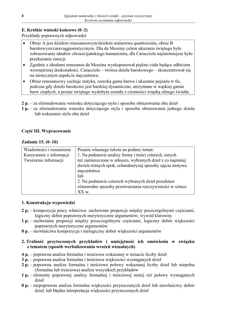 Odpowiedzi - historia sztuki, p. rozszerzony, matura 2011-strona-08