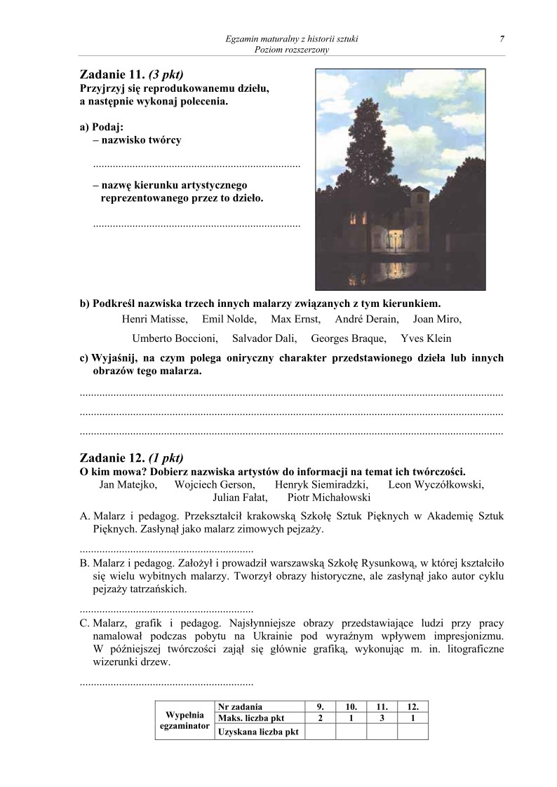 Pytania - historia sztuki, p. rozszerzony, matura 2011-strona-07