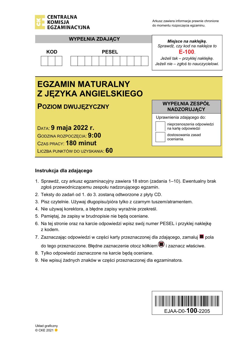 arkusz - język angielski dwujęzyczny - matura 2022 - maj-01