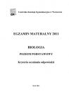 miniatura Odpowiedzi - biologia, p. podstawowy, matura 2011-strona-01