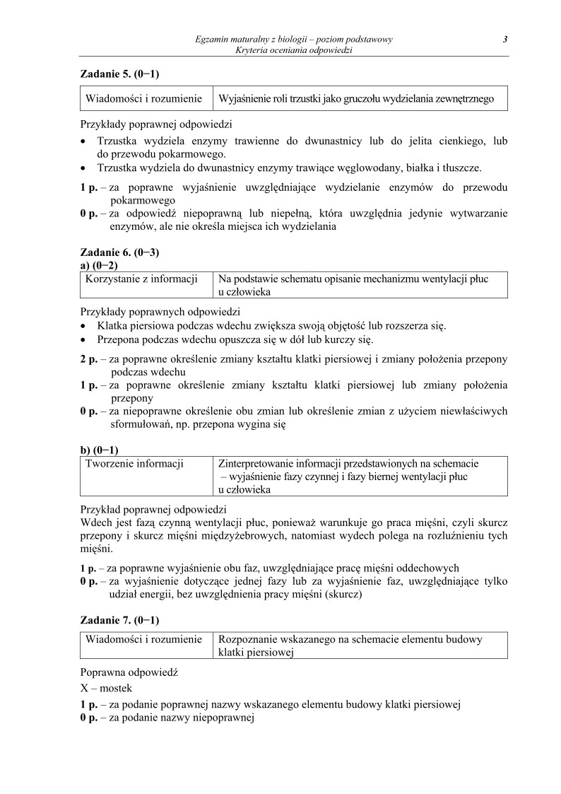 Odpowiedzi - biologia, p. podstawowy, matura 2011-strona-03