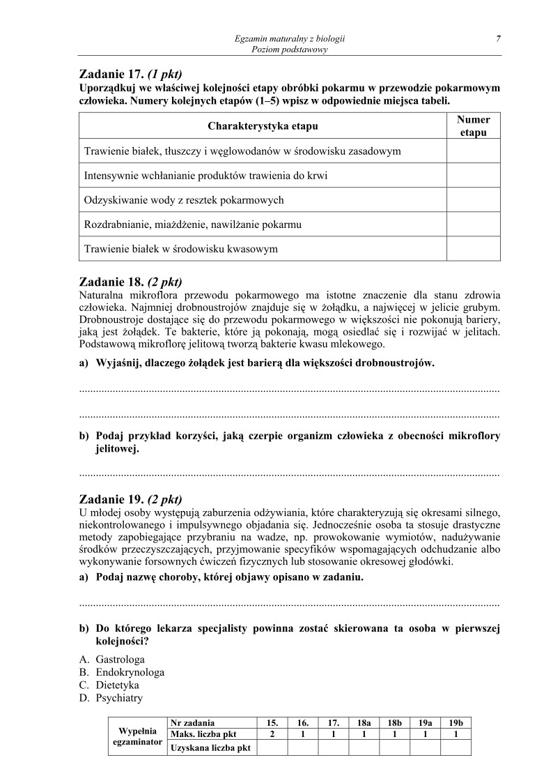 Pytania - biologia, p. podstawowy, matura 2011-strona-07