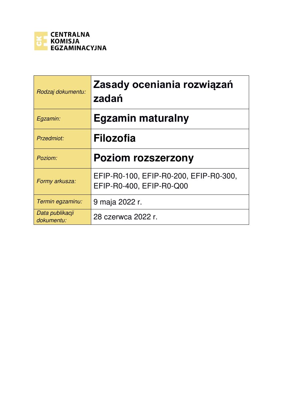 odpowiedzi - filozofia rozszerzony - matura 2022 - maj-01