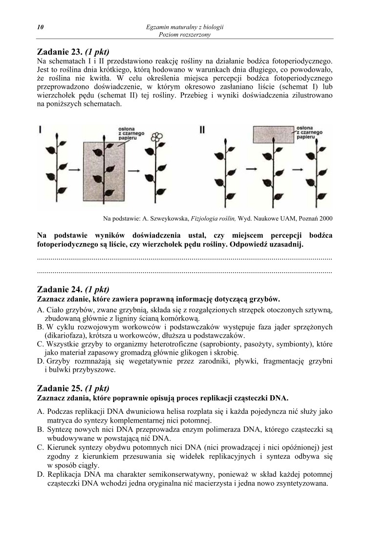 Pytania - biologia, p. rozszerzony, matura 2011-strona-10