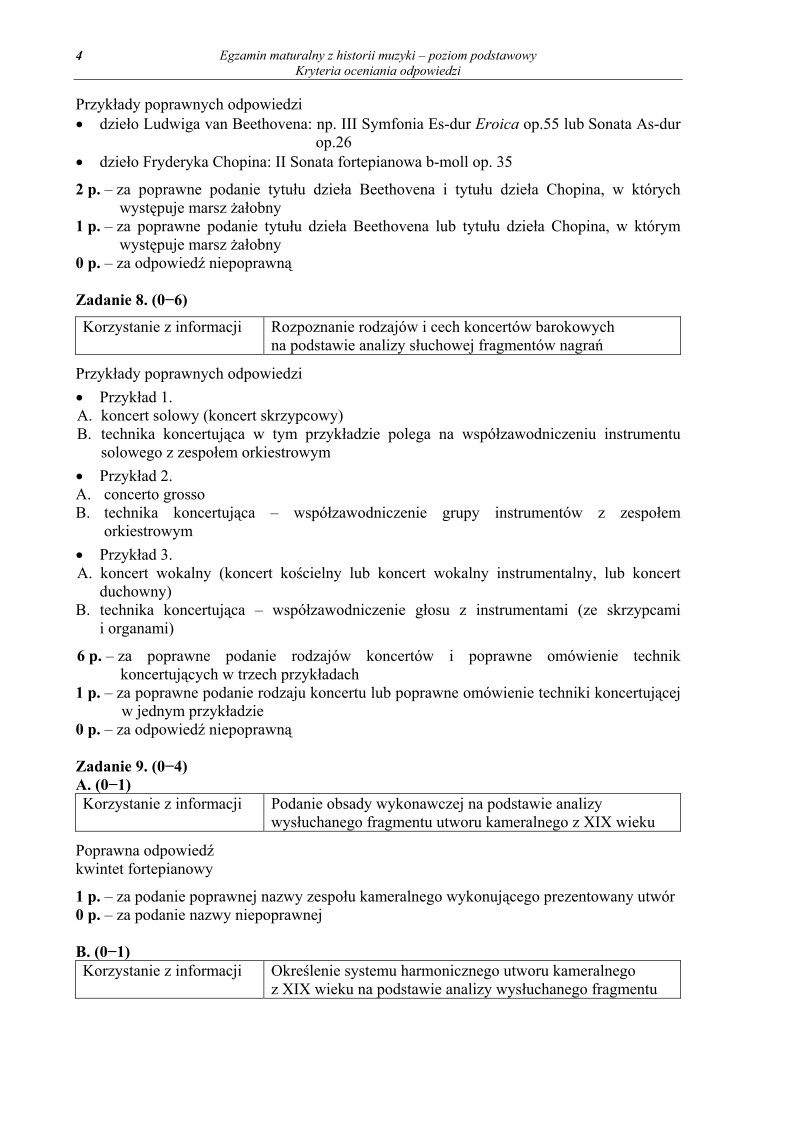 Odpowiedzi - historia muzyki, p. podstawowy, matura 2011-strona-04