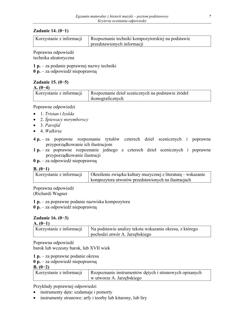 Odpowiedzi - historia muzyki, p. podstawowy, matura 2011-strona-07