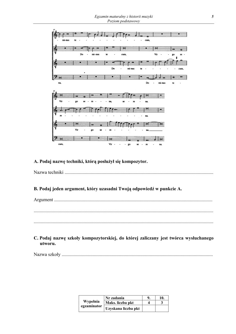 Pytania - historia muzyki, p. podstawowy, matura 2011-strona-05