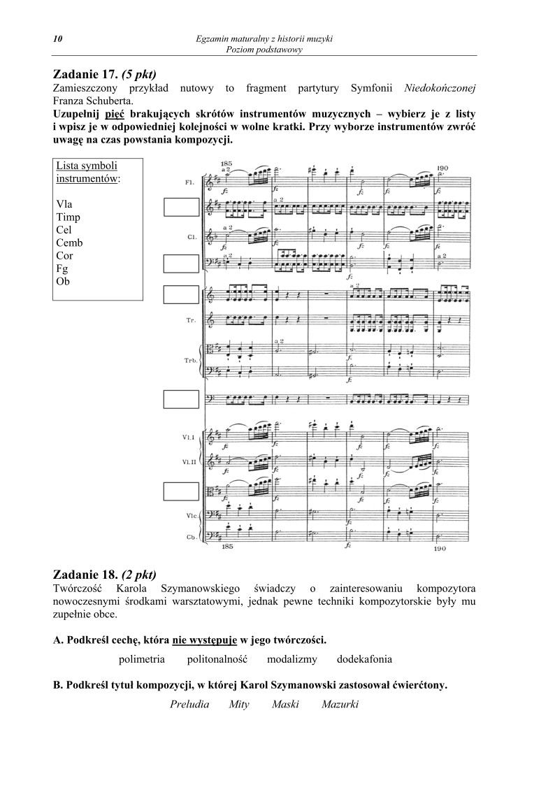 Pytania - historia muzyki, p. podstawowy, matura 2011-strona-10