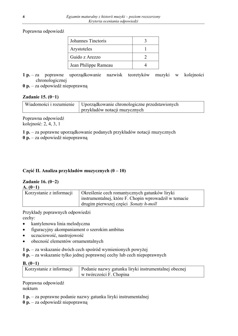 Odpowiedzi - historia muzyki, p. rozszerzony, matura 2011-strona-06