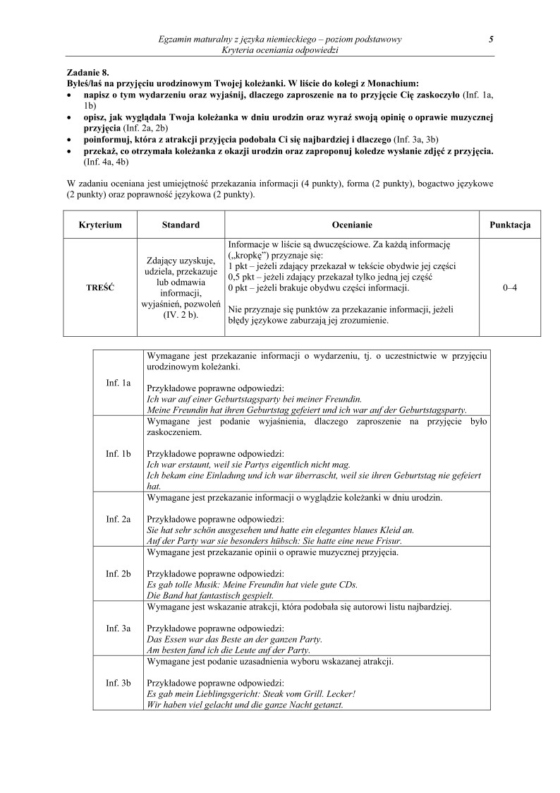 Odpowiedzi - jezyk niemiecki, p. podstawowy, matura 2011-strona-05