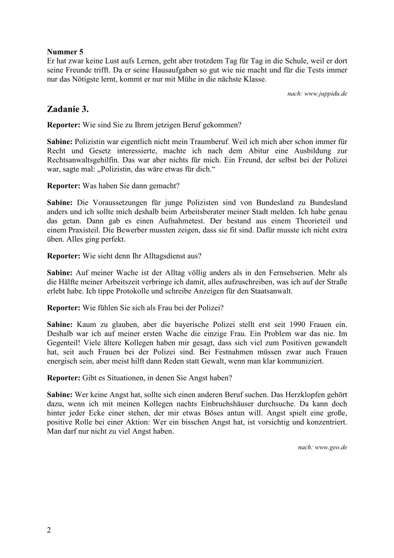 Transkrypcja - jezyk niemiecki, p. podstawowy, matura 2011-strona-02