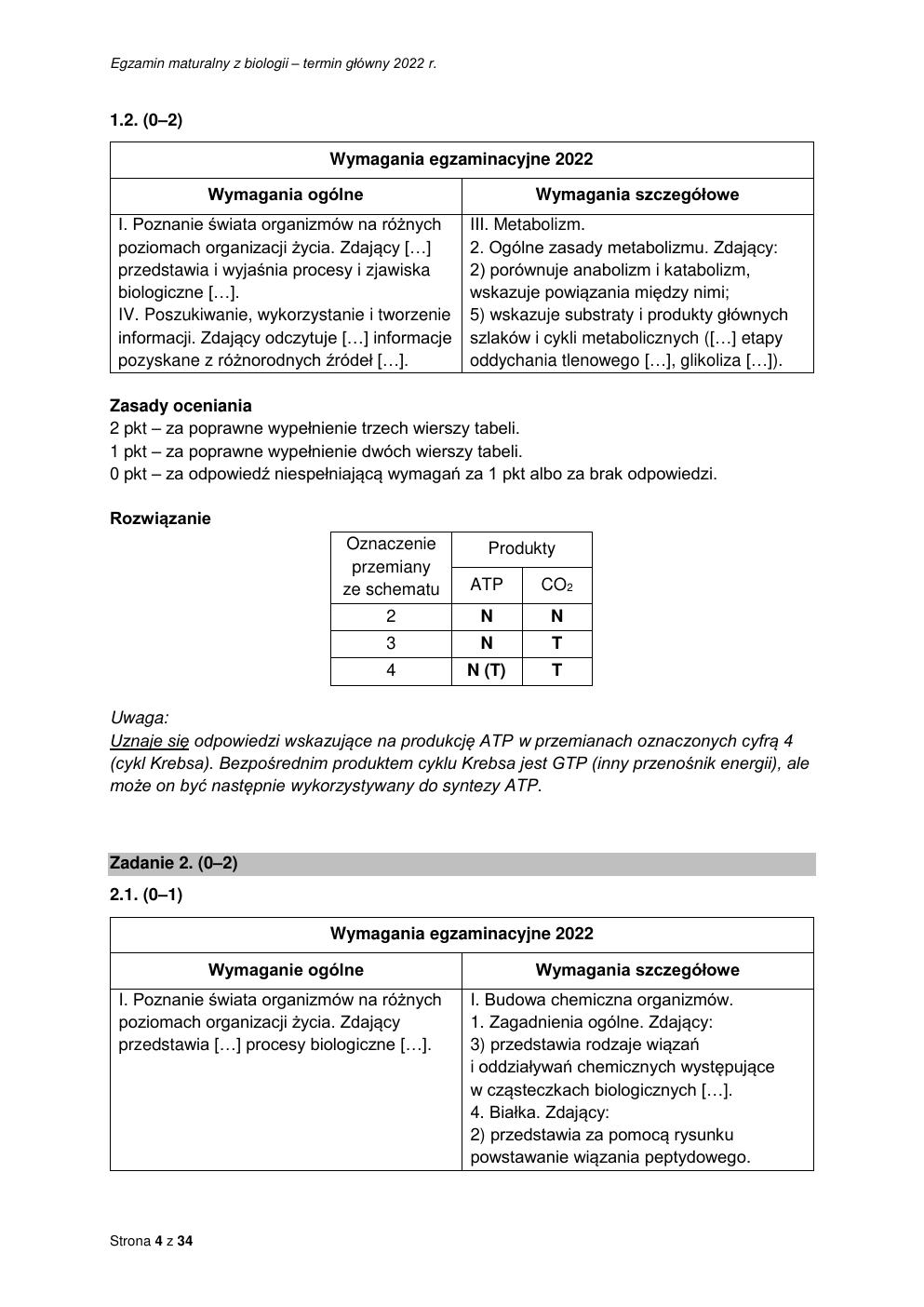 odpowiedzi - biologia rozszerzony - matura 2022 - maj-04