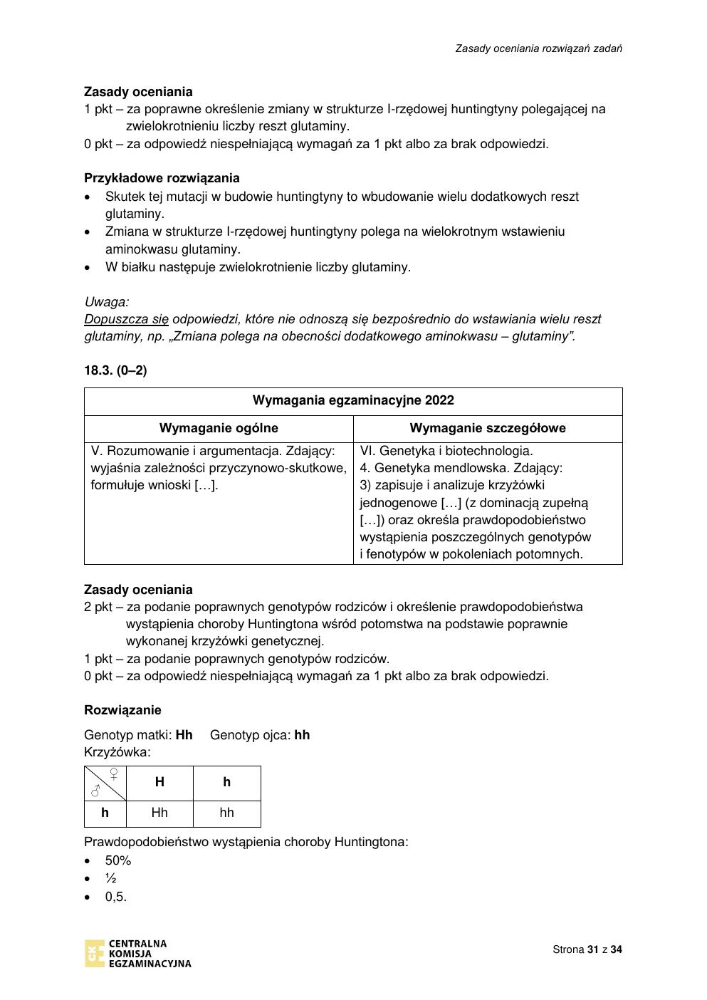 odpowiedzi - biologia rozszerzony - matura 2022 - maj-31