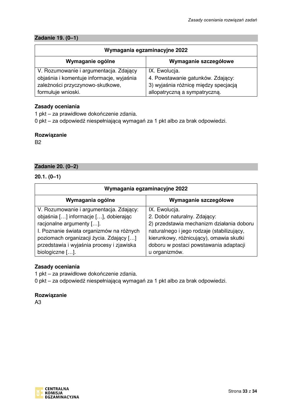 odpowiedzi - biologia rozszerzony - matura 2022 - maj-33