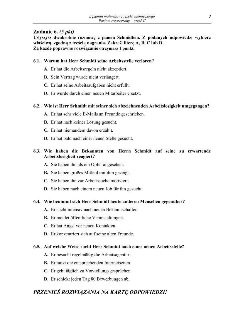Pytania - jezyk niemiecki, p. rozszerzony, matura 2011 cz2-strona-03