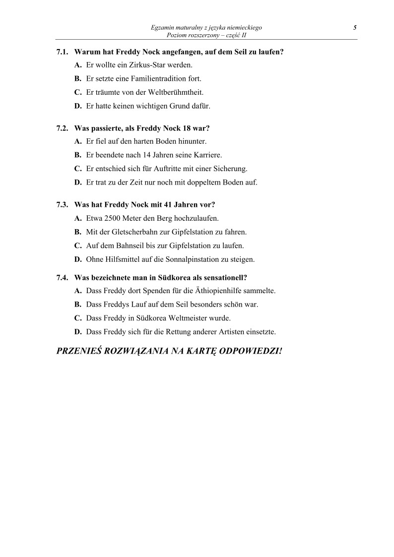 Pytania - jezyk niemiecki, p. rozszerzony, matura 2011 cz2-strona-05