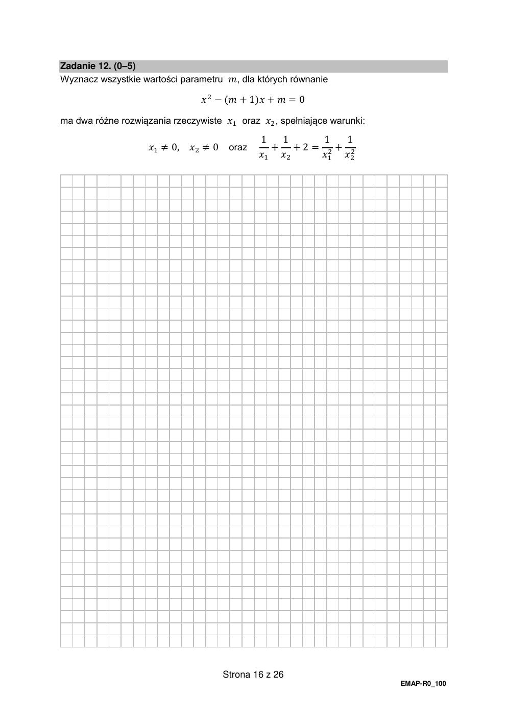 arkusz - matematyka rozszerzony - matura 2022 - maj-16