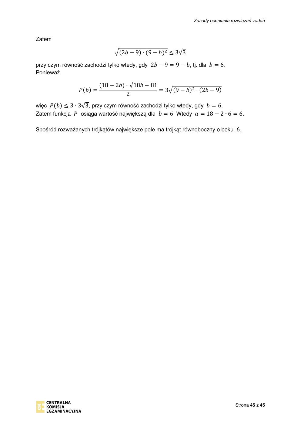 odpowiedzi - matematyka rozszerzony - matura 2022 - maj-45