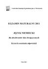 miniatura Odpowiedzi - jezyk niemiecki, w klasach dwujezycznych, matura 2011-strona-01