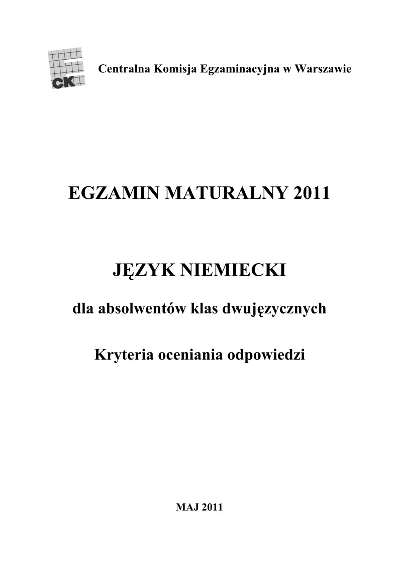 Odpowiedzi - jezyk niemiecki, w klasach dwujezycznych, matura 2011-strona-01