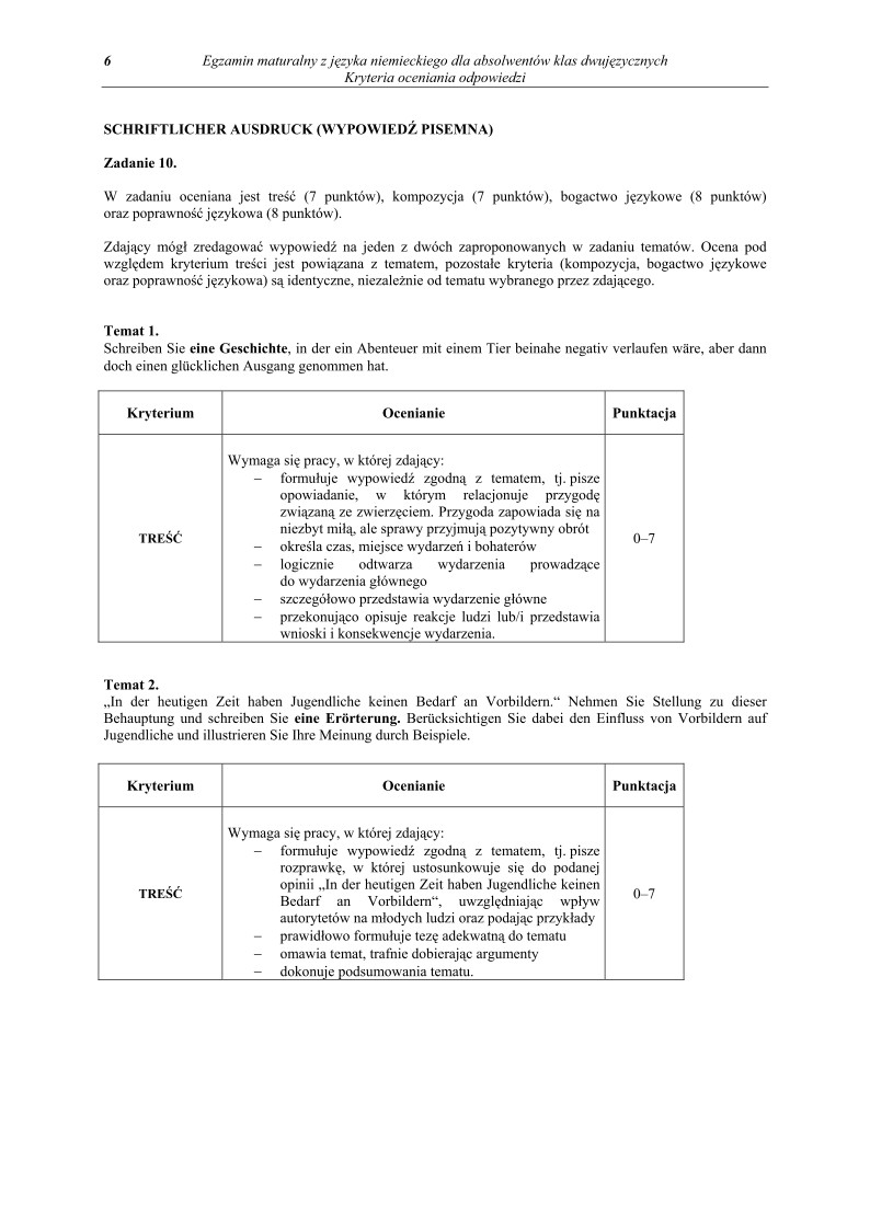 Odpowiedzi - jezyk niemiecki, w klasach dwujezycznych, matura 2011-strona-06