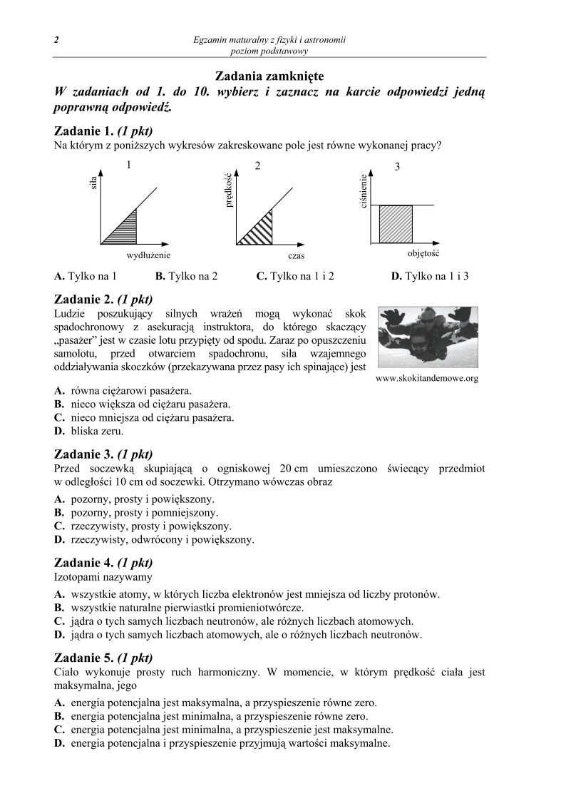 Pytania - fizyka, p. podstawowy, matura 2011-strona-02