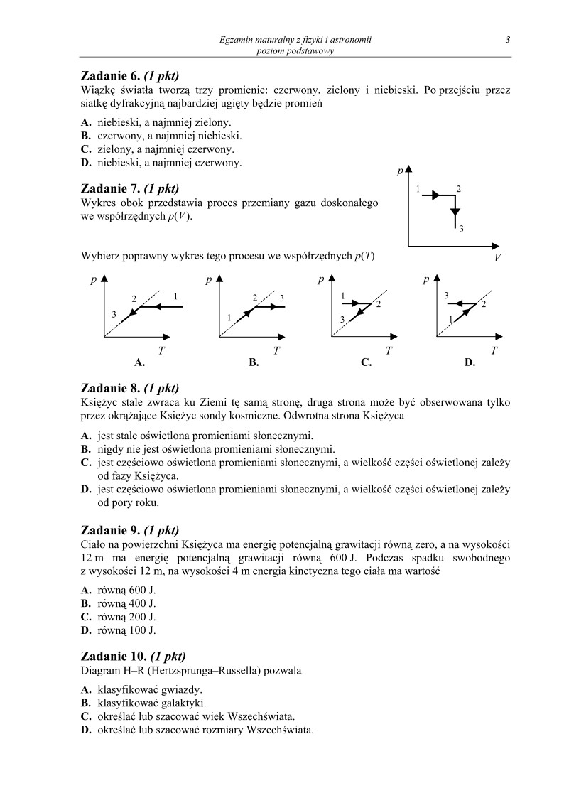 Pytania - fizyka, p. podstawowy, matura 2011-strona-03