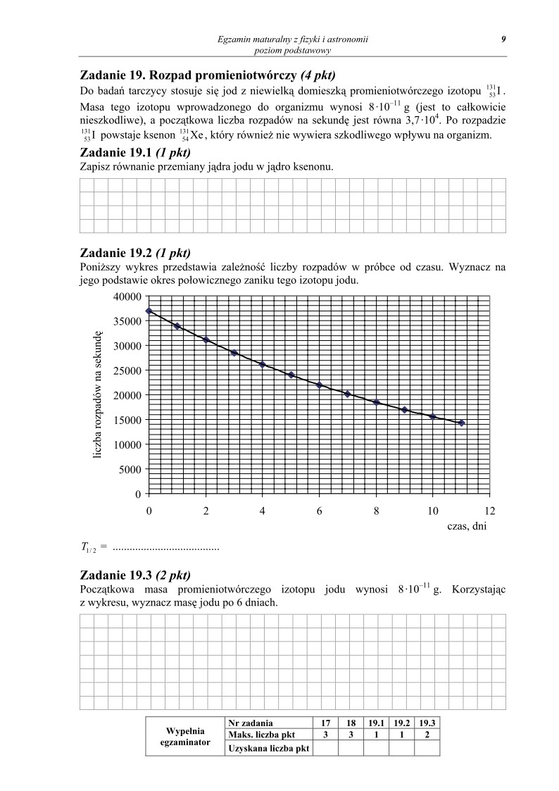 Pytania - fizyka, p. podstawowy, matura 2011-strona-09