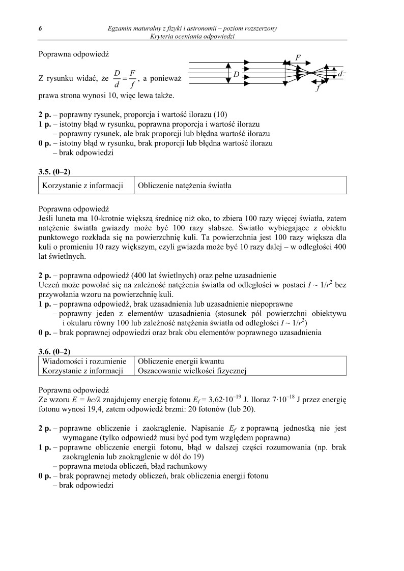 Odpowiedzi - fizyka, p. rozszerzony, matura 2011-strona-06