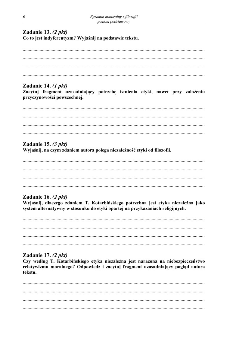 Pytania - filozofia, p. podstawowy, matura 2011-strona-06