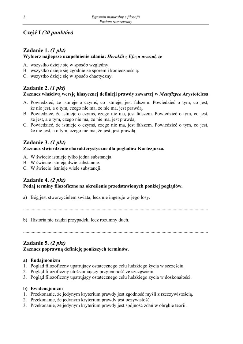 Pytania - filozofia, p. rozszerzony, matura 2011-strona-02