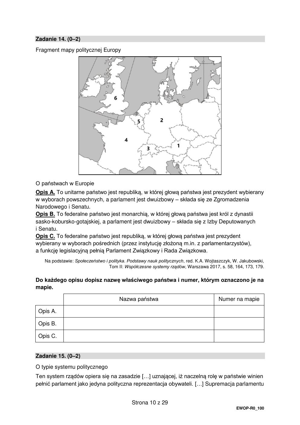 arkusz - WOS rozszerzony - matura 2022 - maj-10