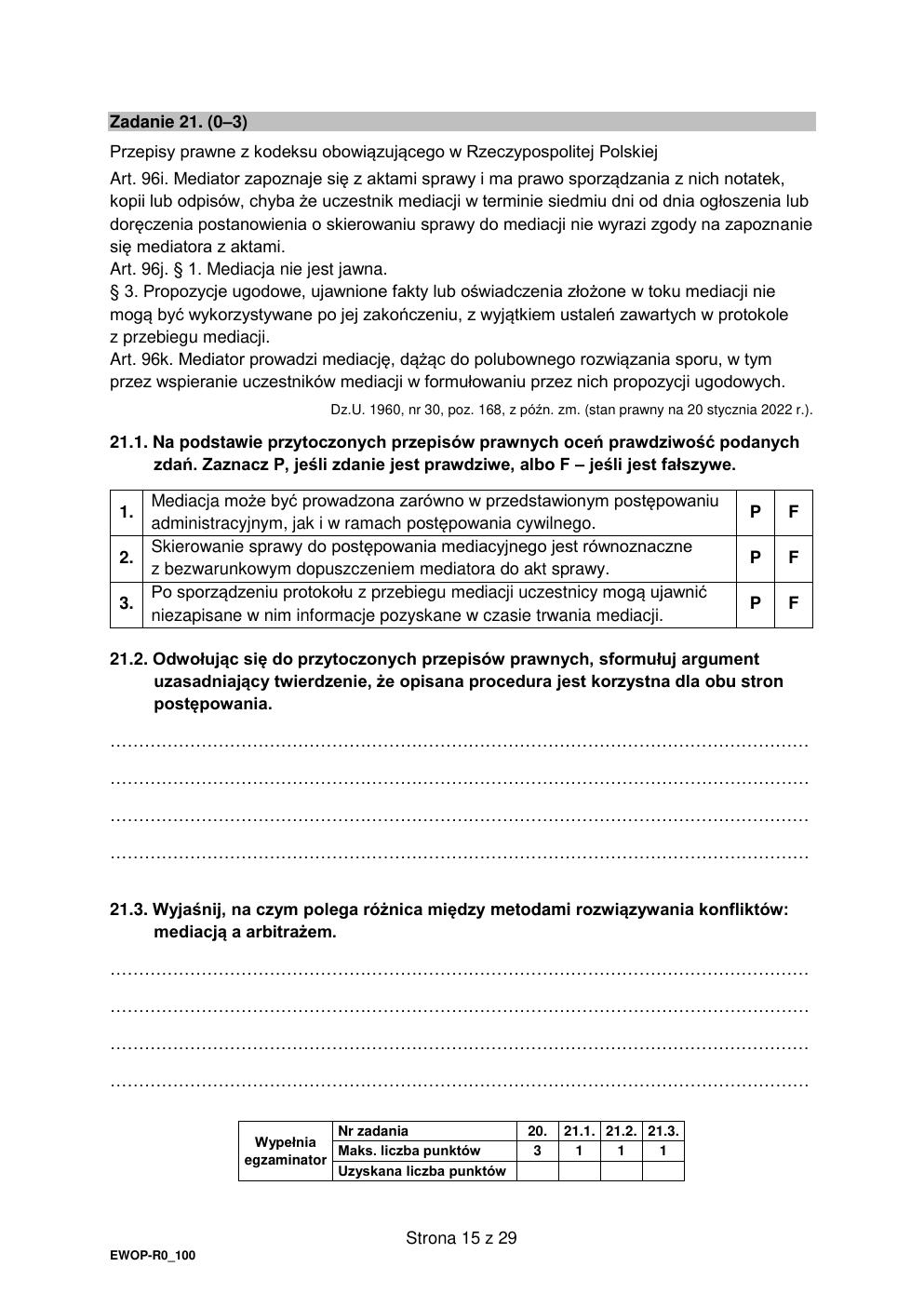 arkusz - WOS rozszerzony - matura 2022 - maj-15
