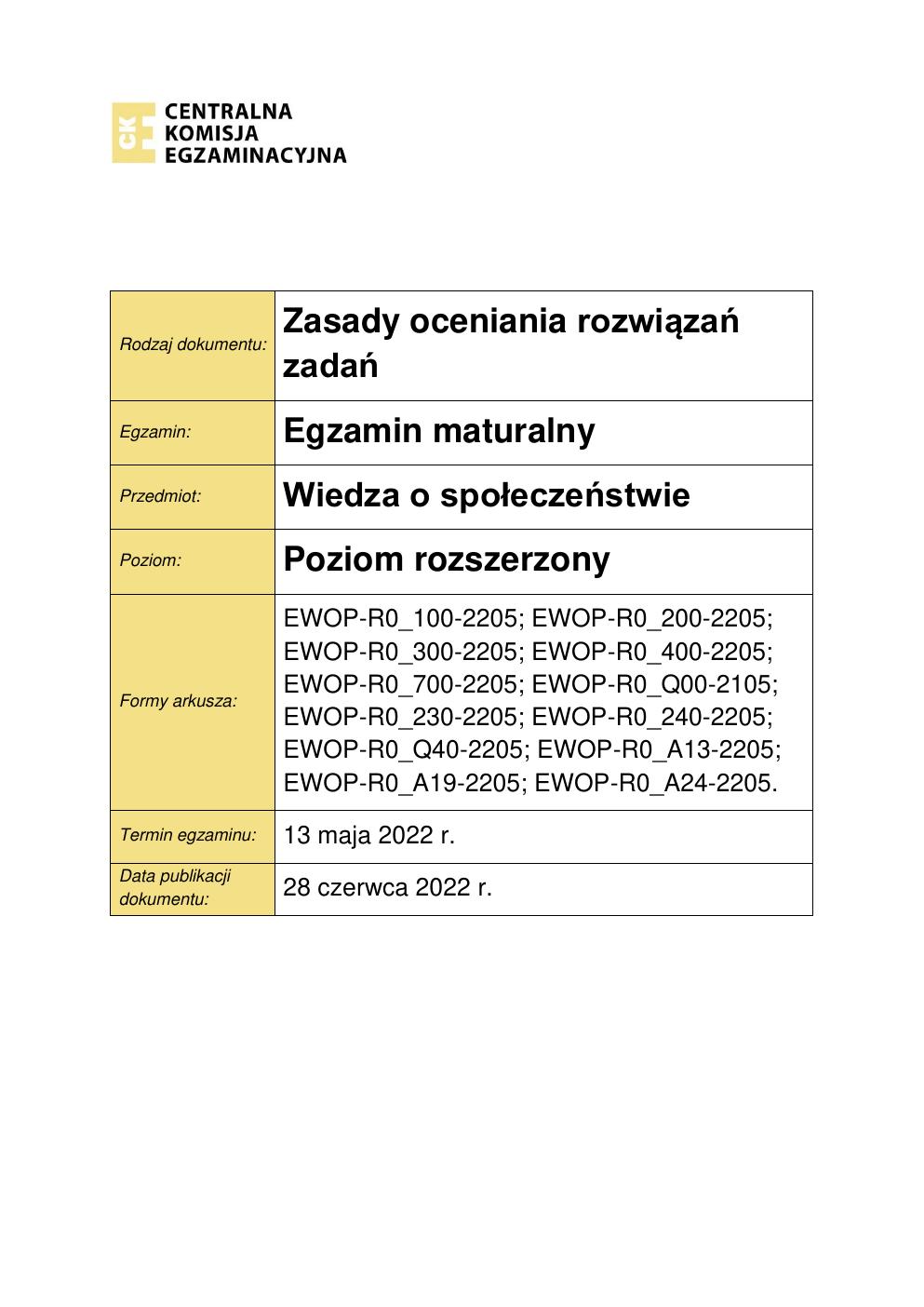 odpowiedzi - WOS rozszerzony - matura 2022 - maj-01