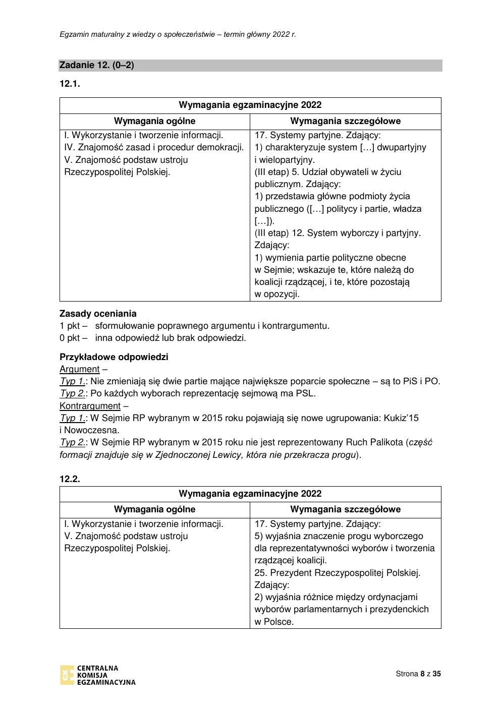 odpowiedzi - WOS rozszerzony - matura 2022 - maj-08