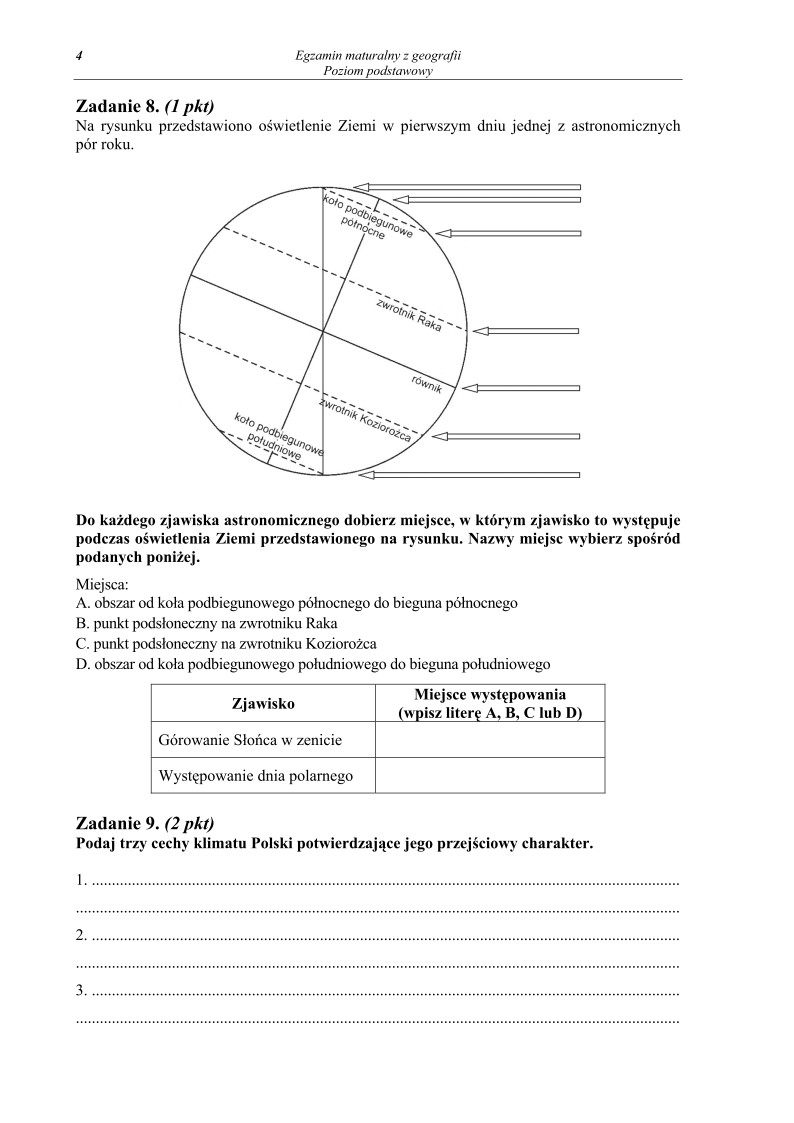 Pytania - geografia, p. podstawowy, matura 2011-strona-04