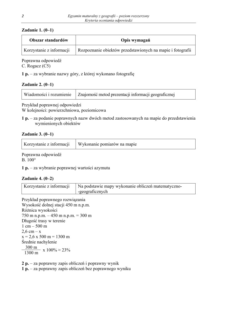 Odpowiedzi - geografia, p. rozszerzony, matura 2011-strona-02