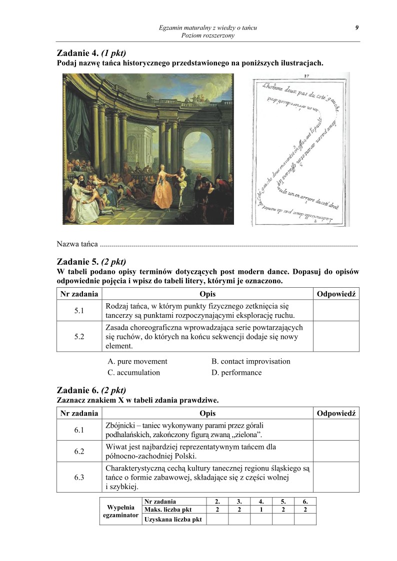 Pytania - wiedza o tancu, p. rozszerzony, matura 2011-strona-09