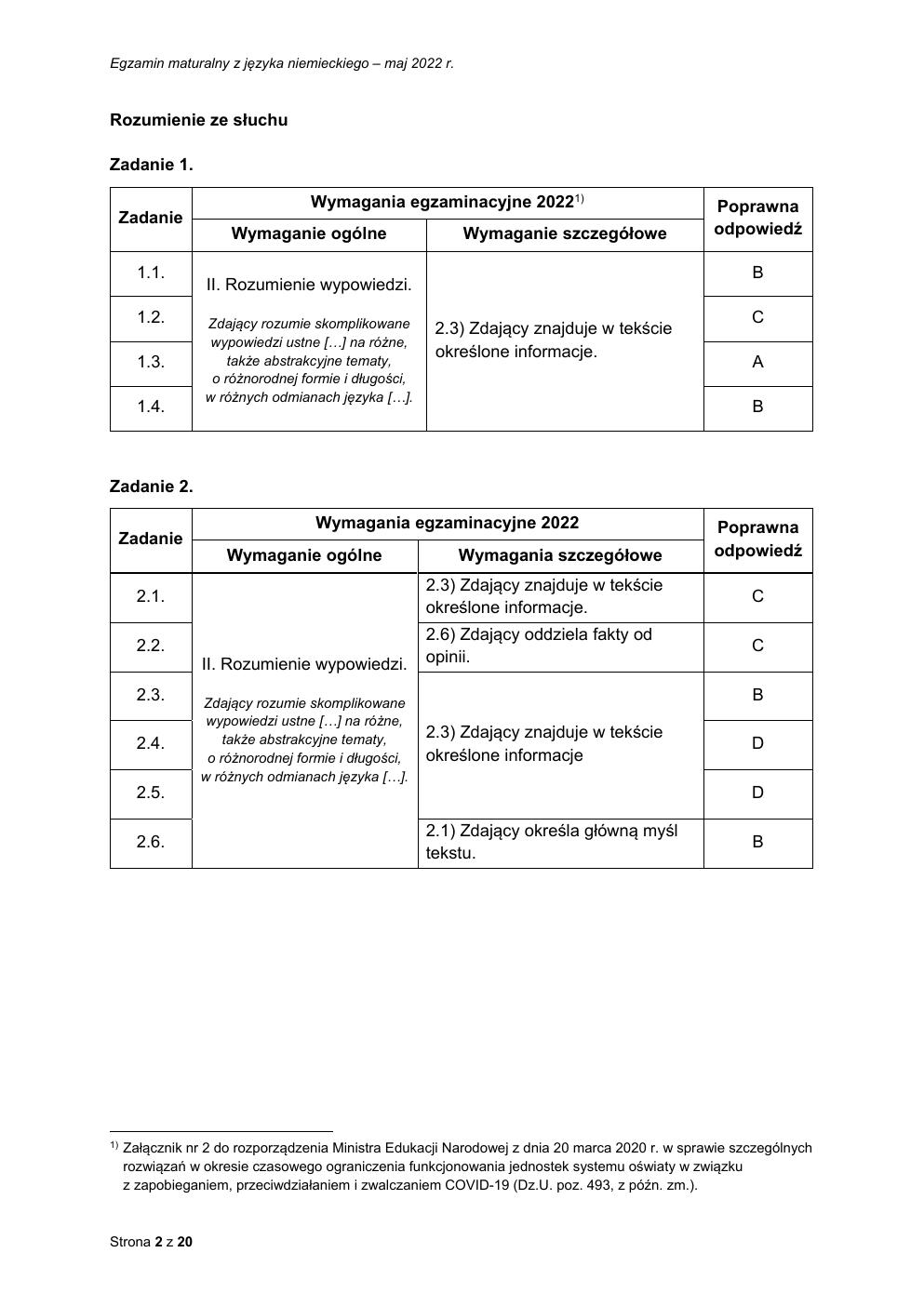 odpowiedzi - język niemiecki dwujęzyczny - matura 2022 - maj-02