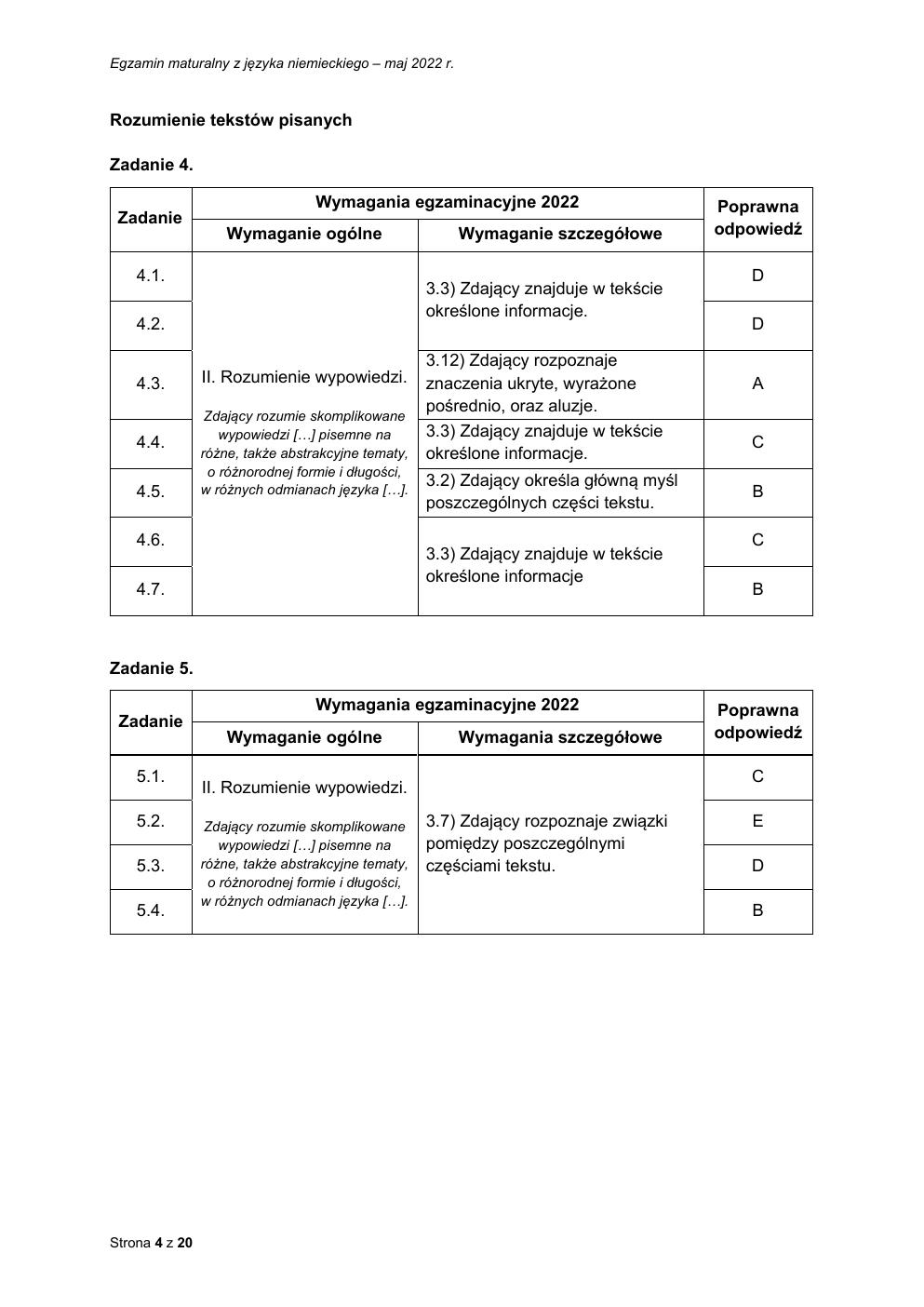 odpowiedzi - język niemiecki dwujęzyczny - matura 2022 - maj-04