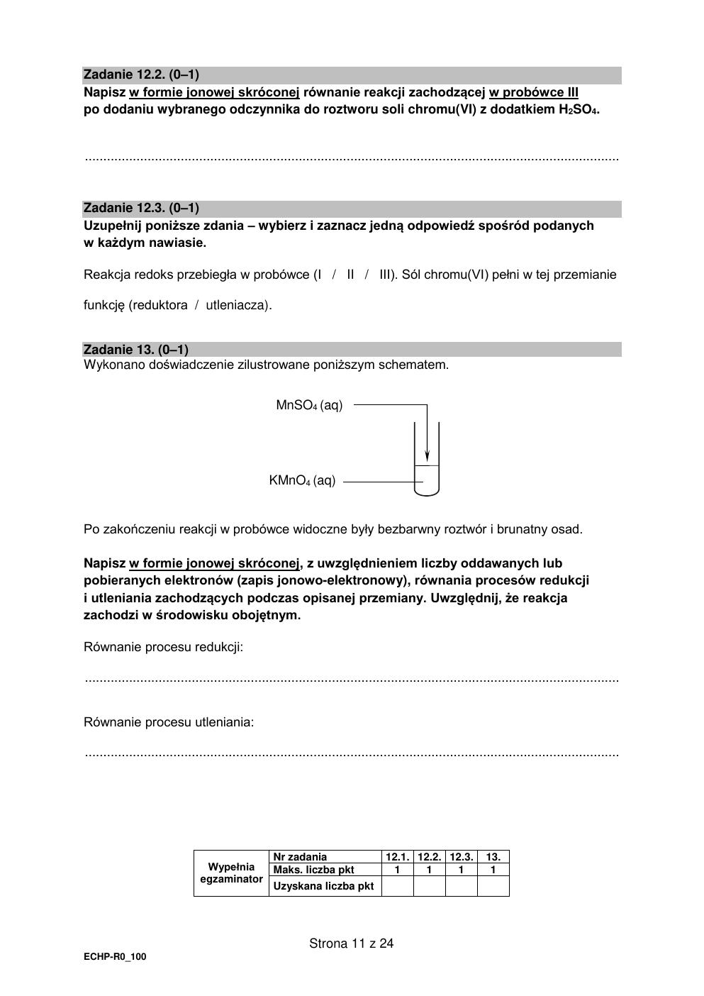 arkusz - chemia rozszerzony - matura 2022 - maj-11