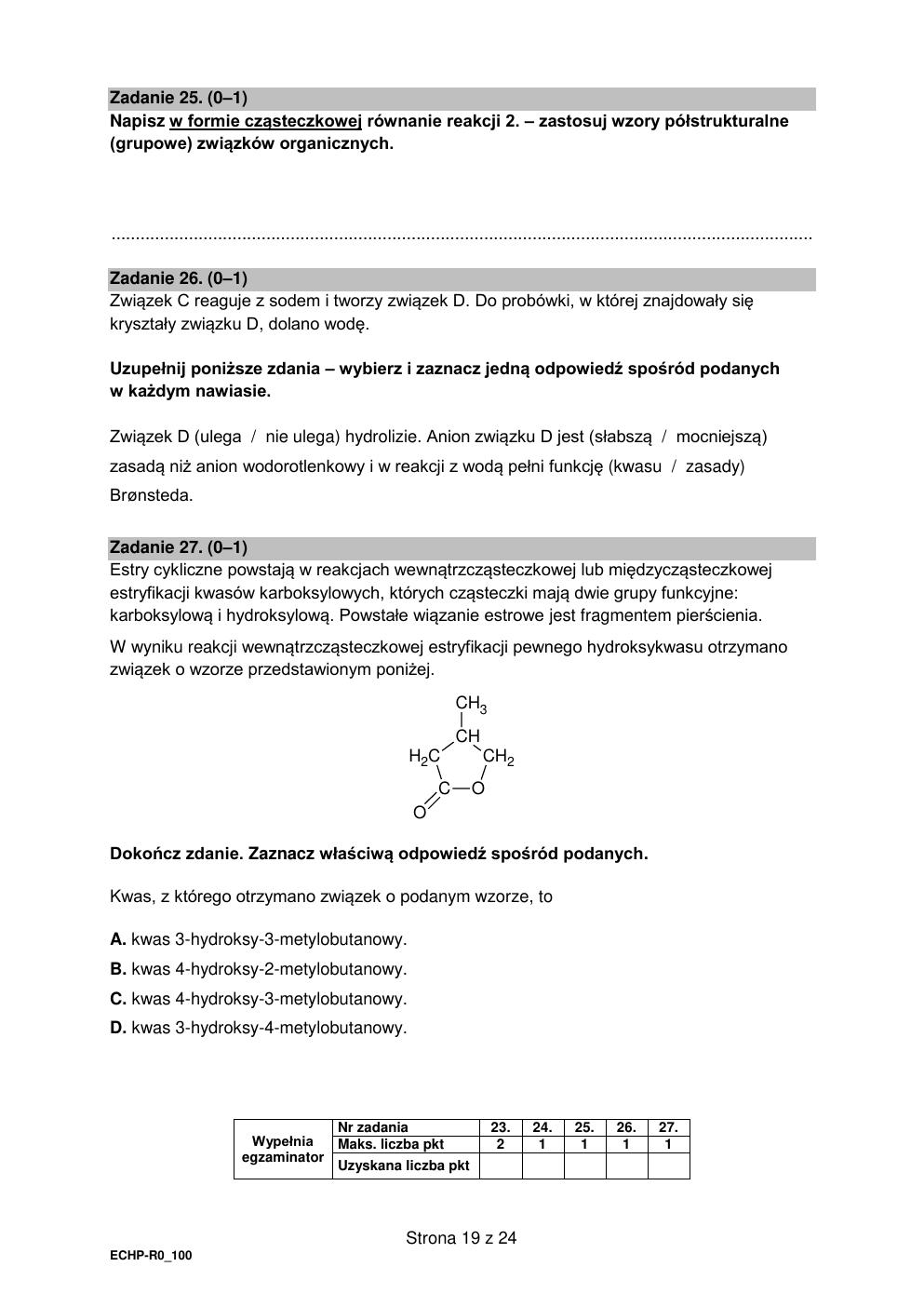 arkusz - chemia rozszerzony - matura 2022 - maj-19