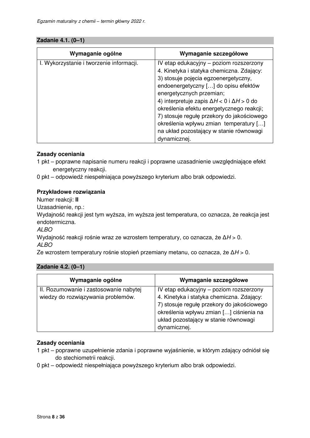 odpowiedzi - chemia rozszerzony - matura 2022 - maj-08